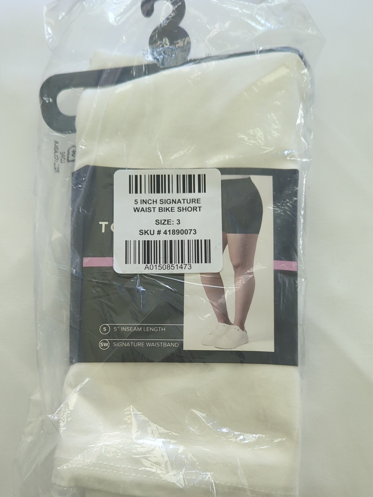 Torrid White 5" Signature Waist Bike Shorts Cloud Dancer Cream